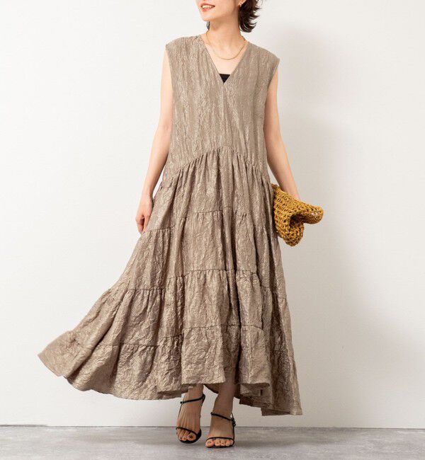 NOLLEY'S「Vネックボリュームワンピース」|ワンピース|