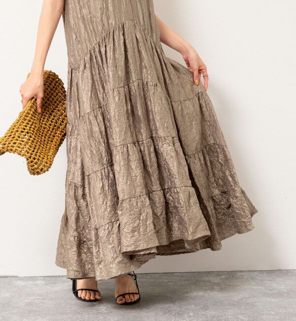 NOLLEY'S「Vネックボリュームワンピース」|ワンピース|