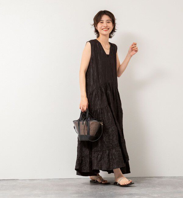 NOLLEY'S「Vネックボリュームワンピース」|ワンピース|