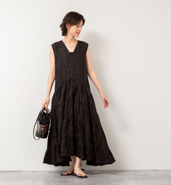 NOLLEY'S「Vネックボリュームワンピース」|ワンピース|