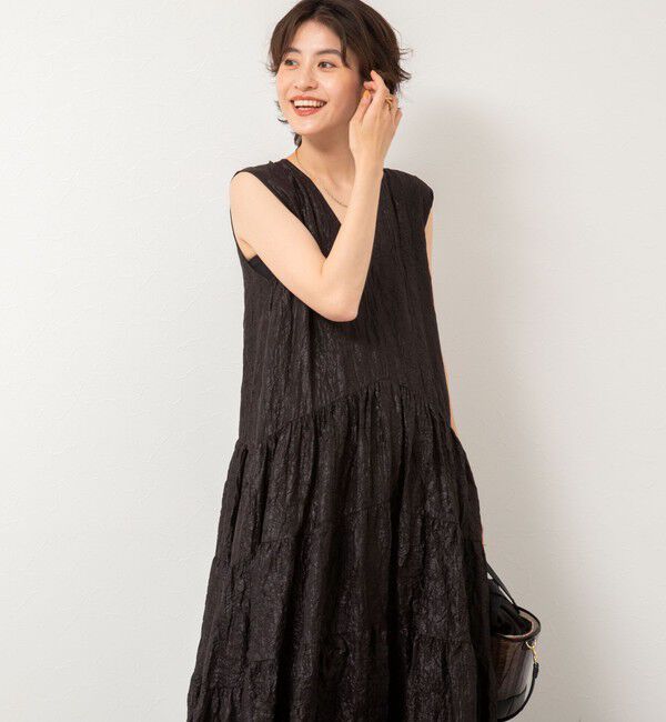 NOLLEY'S「Vネックボリュームワンピース」|ワンピース|