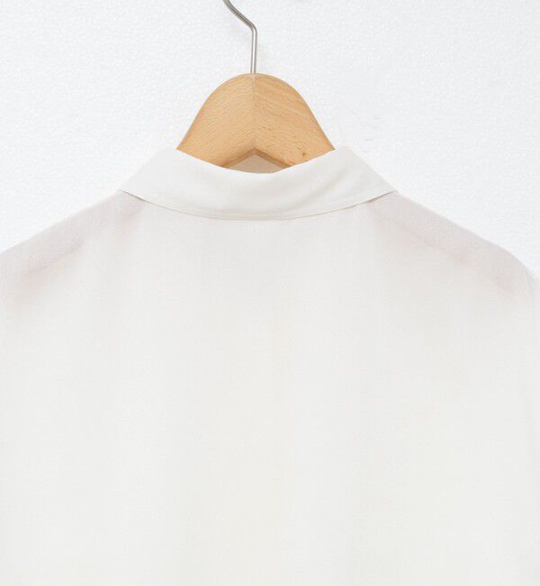 NOLLEY'S「裾リブサテンシフォンフレンチシャツ」|シャツ・ブラウス|