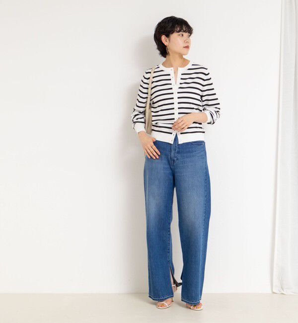 NOLLEY'S sophi「《アンサンブル対応/手洗い可能》マルチファンクションクルーネックカーディガン」|カーディガン|