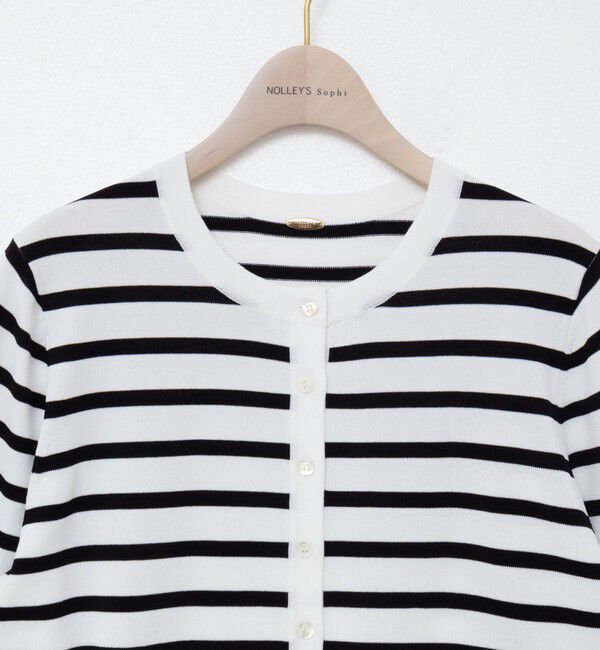 NOLLEY'S sophi「《アンサンブル対応/手洗い可能》マルチファンクションクルーネックカーディガン」|カーディガン|