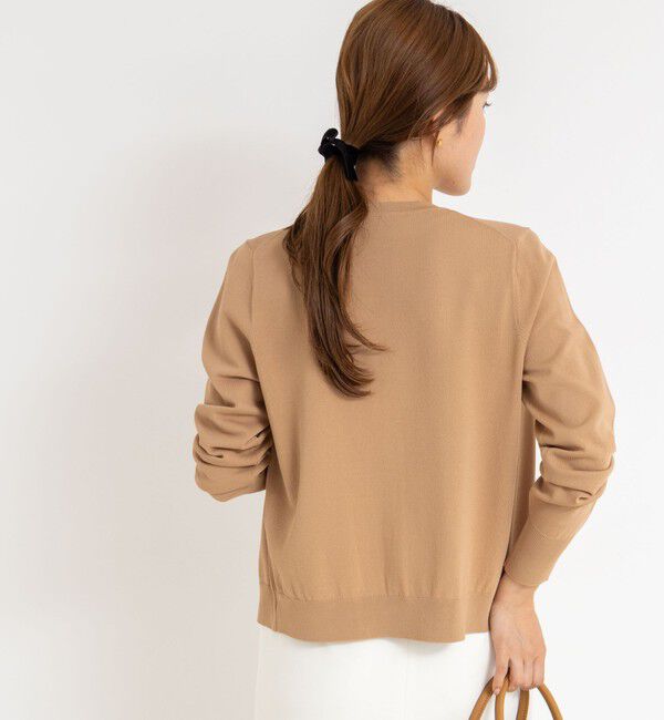 NOLLEY'S sophi「《アンサンブル対応/手洗い可能》マルチファンクションクルーネックカーディガン」|カーディガン|