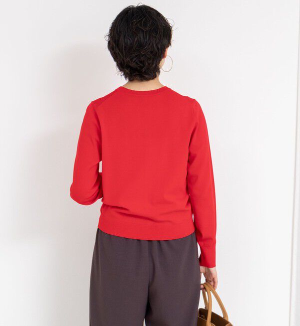 NOLLEY'S sophi「《アンサンブル対応/手洗い可能》マルチファンクションクルーネックカーディガン」|カーディガン|