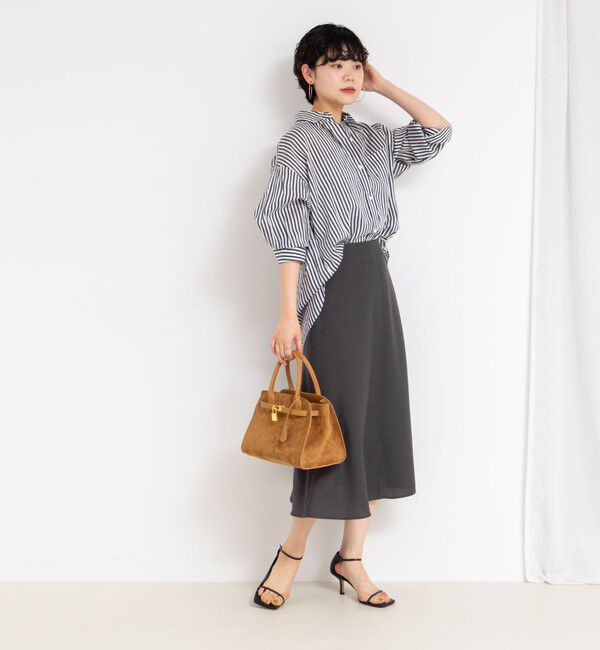 NOLLEY'S sophi「ウォッシャブル麻調フレアスカート」|フレア|