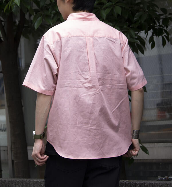 GLOSTER「【GLOSTER/グロスター】コットンリネン 半袖シャツ レギュラーカラー 綿麻」|シャツ・ブラウス|