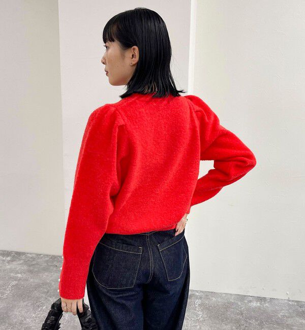 fredy emue「袖ボリュームパール付きニットプルオーバー」|ニット・セーター|