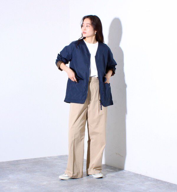 GLOSTER「【TAION/タイオン】ミリタリー Ripstop  リバーシブル Vネック Zip カーディガン」|ブルゾン・スタジャン|