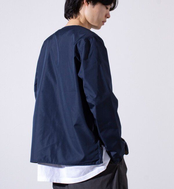 GLOSTER「【TAION/タイオン】ミリタリー Ripstop  リバーシブル Vネック Zip カーディガン」|ブルゾン・スタジャン|