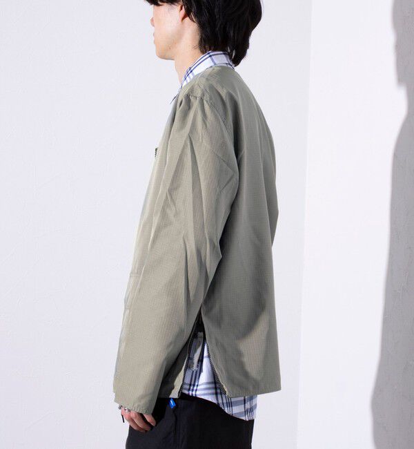 GLOSTER「【TAION/タイオン】ミリタリー Ripstop  リバーシブル Vネック Zip カーディガン」|ブルゾン・スタジャン|