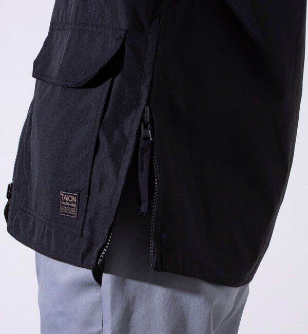 GLOSTER「【TAION/タイオン】ミリタリー Ripstop  リバーシブル Vネック Zip カーディガン」|ブルゾン・スタジャン|