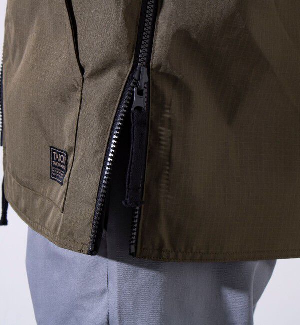 GLOSTER「【TAION/タイオン】ミリタリー Ripstop  リバーシブル Vネック Zip カーディガン」|ブルゾン・スタジャン|