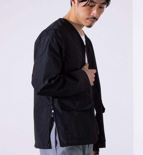 GLOSTER「【TAION/タイオン】ミリタリー Ripstop  リバーシブル Vネック Zip カーディガン」|ブルゾン・スタジャン|