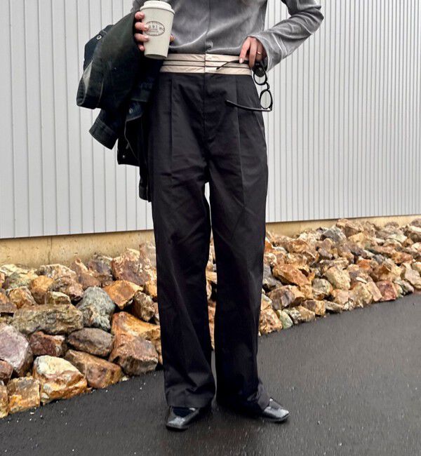 fredy emue「チノマーベルトパンツ」|チノ|