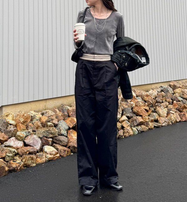 fredy emue「チノマーベルトパンツ」|チノ|