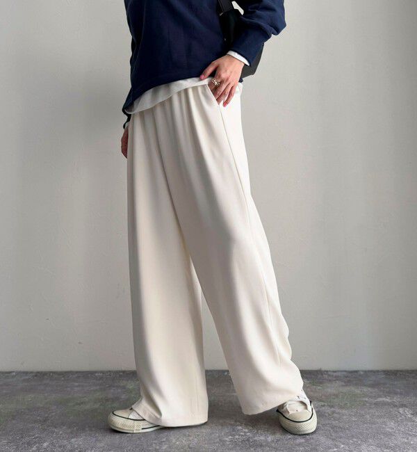 fredy emue「【累計販売数4万本突破！】とろみツイルストレートイージーパンツ」|チノ|