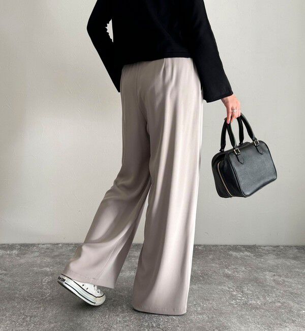 fredy emue「【累計販売数4万本突破！】とろみツイルストレートイージーパンツ」|チノ|