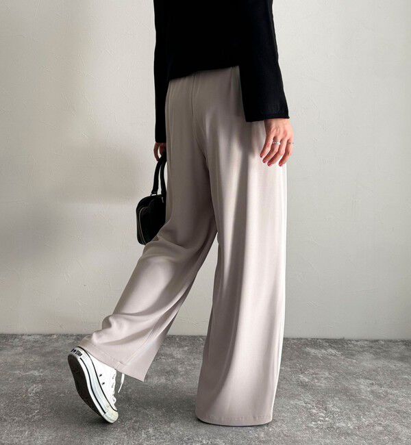 fredy emue「【累計販売数4万本突破！】とろみツイルストレートイージーパンツ」|チノ|