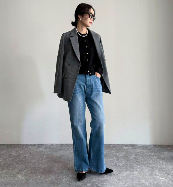 fredy emue「【haru企画】フレアデニムパンツ」|デニム|