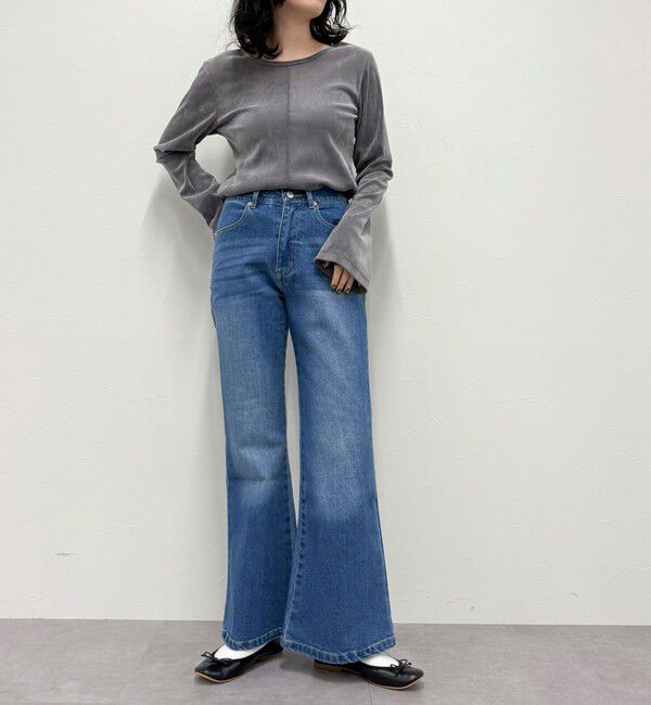 fredy emue「【haru企画】フレアデニムパンツ」|デニム|