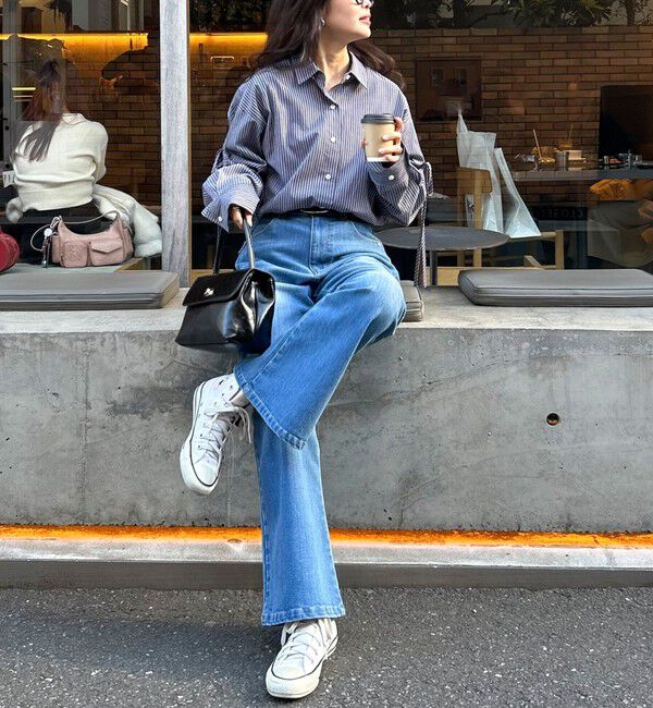 fredy emue「【haru企画】フレアデニムパンツ」|デニム|