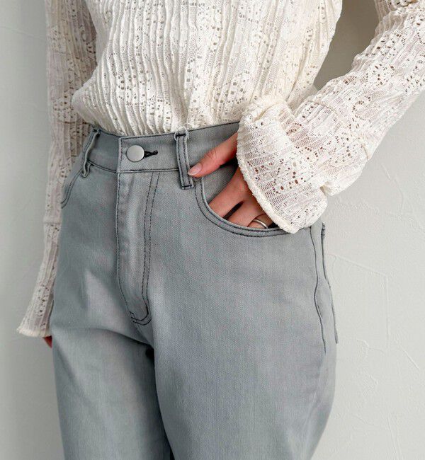 fredy emue「【haru企画】フレアデニムパンツ」|デニム|