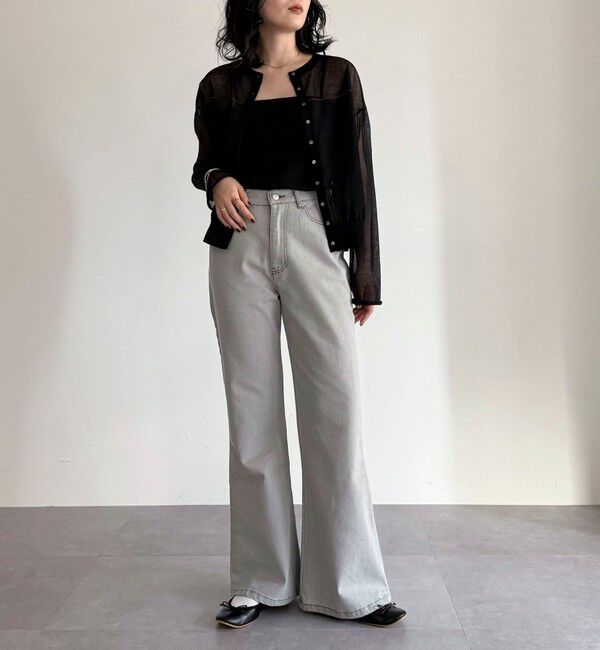 fredy emue「【haru企画】フレアデニムパンツ」|デニム|