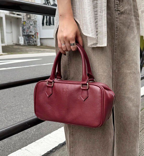 fredy emue「FR横長レザーボストンバッグ」|ショルダー・メッセンジャー|