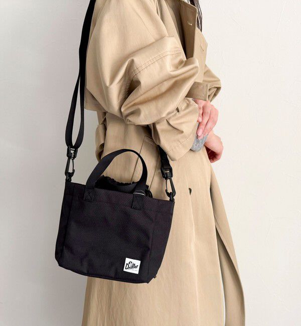 fredy emue「【Drifter/ドリフター】キューブ巾着トートバッグ（TOLEDO）」|ショルダー・メッセンジャー|ブラック