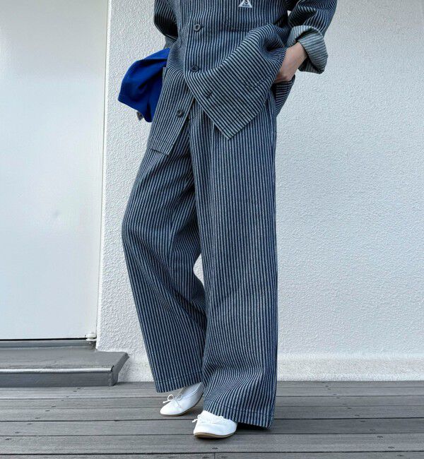 fredy emue「【GEVACO/ゲバコ】《セットアップ対応》タックロングパンツ」|チノ|