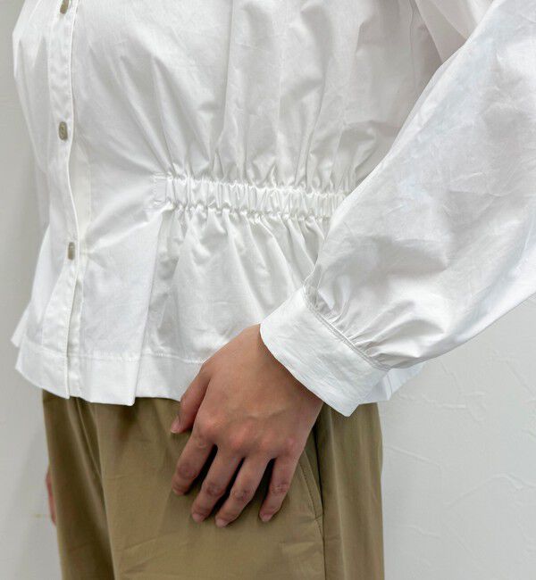 fredy emue「クロップドウエストギャザーブラウス」|シャツ・ブラウス|