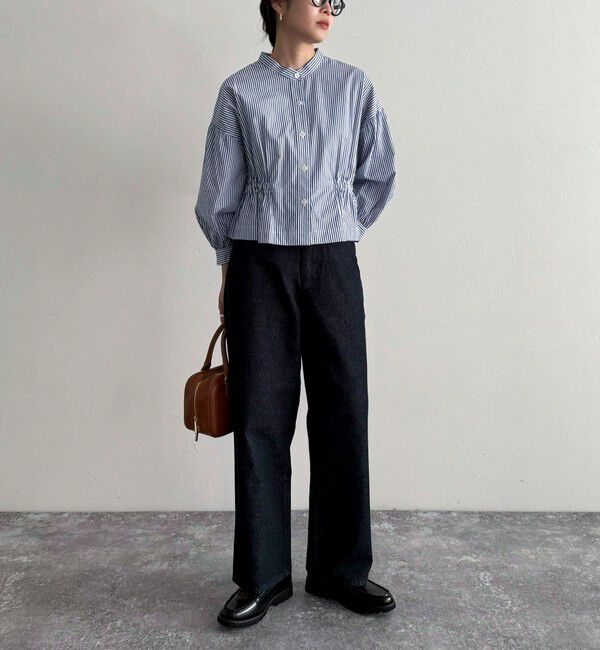 fredy emue「クロップドウエストギャザーブラウス」|シャツ・ブラウス|