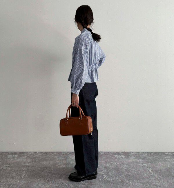 fredy emue「クロップドウエストギャザーブラウス」|シャツ・ブラウス|