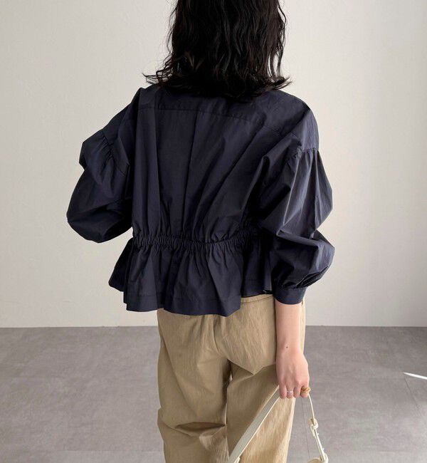 fredy emue「クロップドウエストギャザーブラウス」|シャツ・ブラウス|