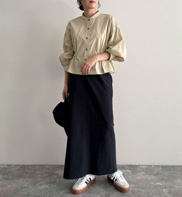 fredy emue「クロップドウエストギャザーブラウス」|シャツ・ブラウス|