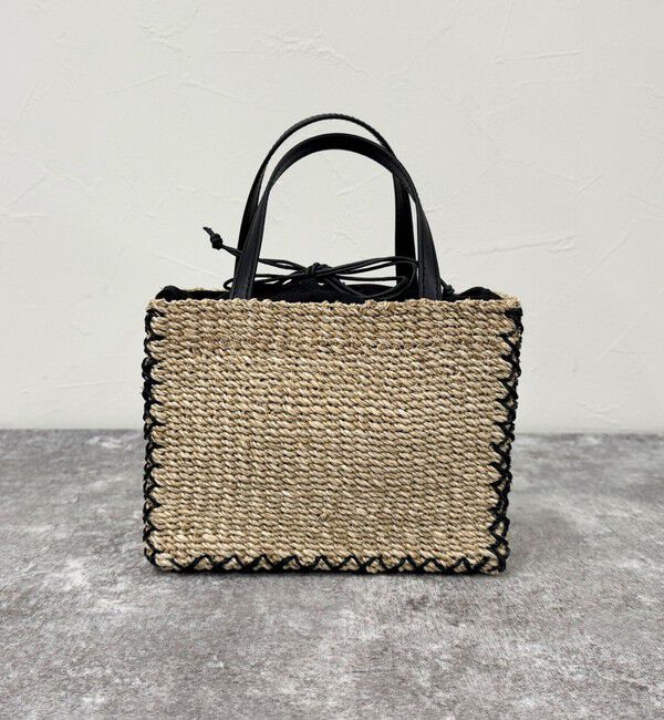 fredy emue「ドットパールスクエアアバカトートバッグ」|かごバッグ|