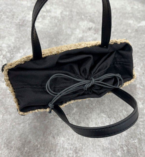 fredy emue「ドットパールスクエアアバカトートバッグ」|かごバッグ|