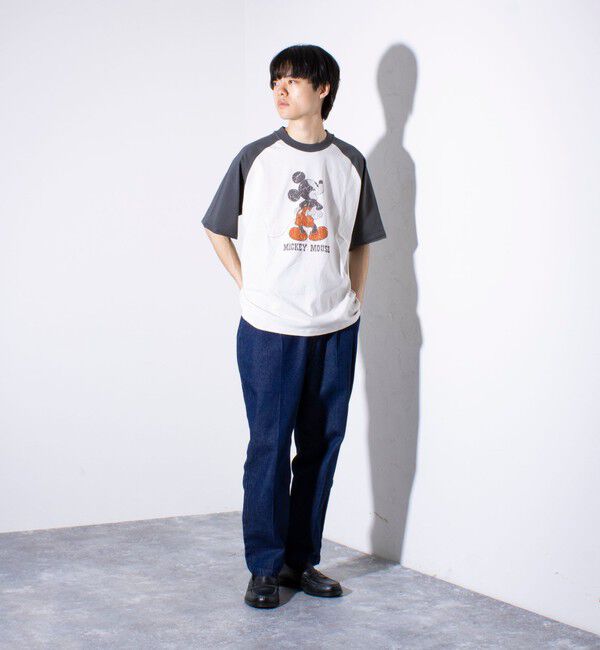 GLOSTER「【Disney】【TOM&JERRY】ピグメント/ラグランスリーブ プリントTシャツ 」|Tシャツ・カットソー|