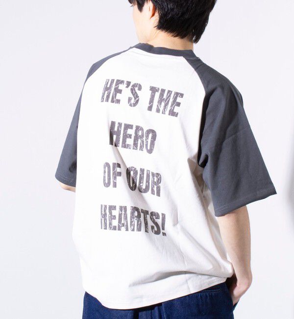 GLOSTER「【Disney】【TOM&JERRY】ピグメント/ラグランスリーブ プリントTシャツ 」|Tシャツ・カットソー|