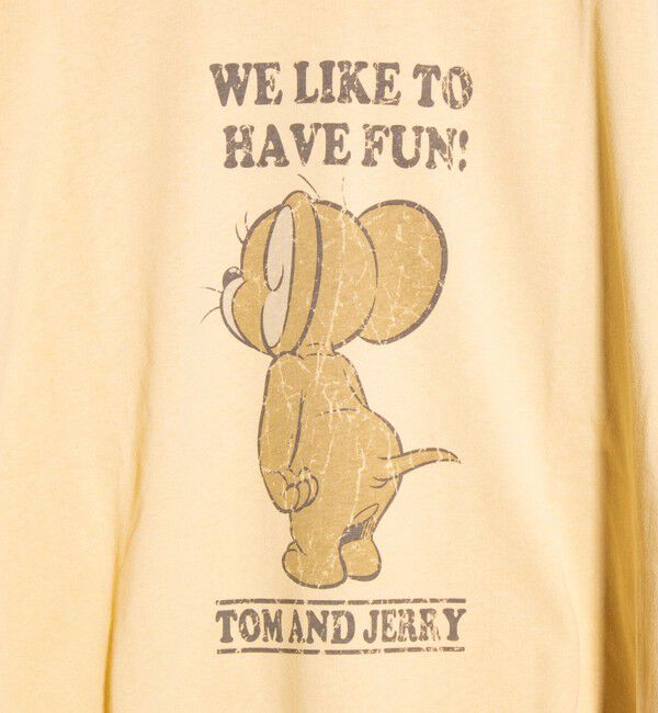 GLOSTER「【Disney】【TOM&JERRY】ピグメント/ラグランスリーブ プリントTシャツ 」|Tシャツ・カットソー|