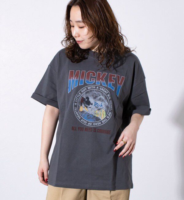 GLOSTER「【Disney】【TOM&JERRY】ピグメント/ラグランスリーブ プリントTシャツ 」|Tシャツ・カットソー|