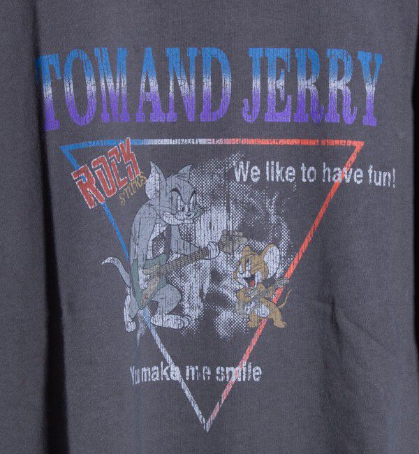 GLOSTER「【Disney】【TOM&JERRY】ピグメント/ラグランスリーブ プリントTシャツ 」|Tシャツ・カットソー|