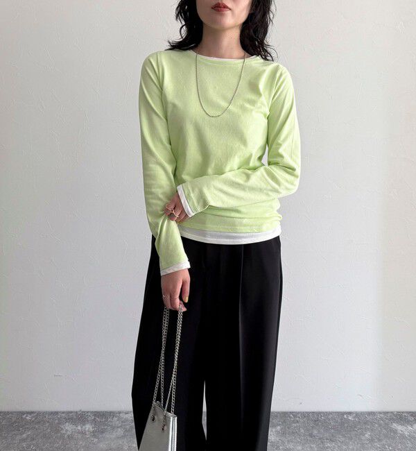 fredy emue「ハイツイストコットンコンパクトロンTシャツ」|Tシャツ・カットソー|