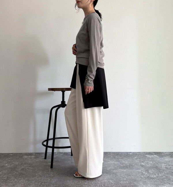 fredy emue「ハイツイストコットンコンパクトロンTシャツ」|Tシャツ・カットソー|