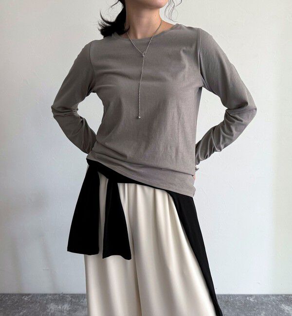 fredy emue「ハイツイストコットンコンパクトロンTシャツ」|Tシャツ・カットソー|