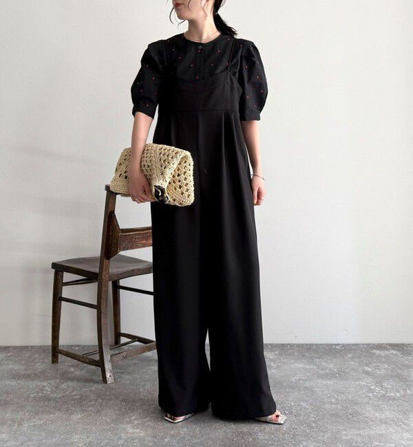 fredy emue「【WEB限定カラーあり】コットンリップルハート刺繍ブラウス」|シャツ・ブラウス|