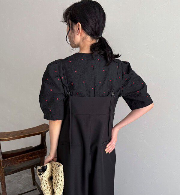 fredy emue「【WEB限定カラーあり】コットンリップルハート刺繍ブラウス」|シャツ・ブラウス|