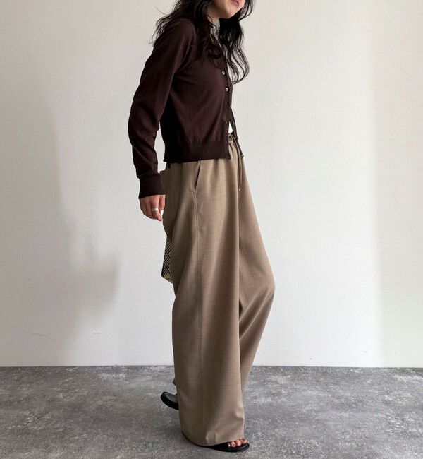 fredy emue「ドライスラブストレートイージーパンツ」|チノ|